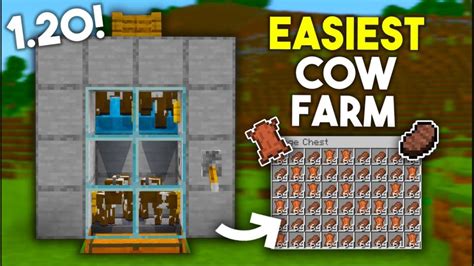 Minecraft automatic cow farm 